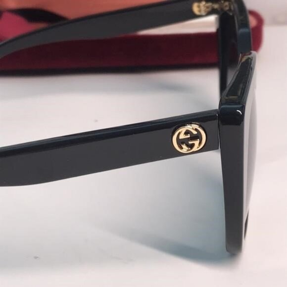 Gucci GG0163SN 001 – Women’s Butterfly Cat-Eye Sunglasses ✨ - Picture 10 of 12